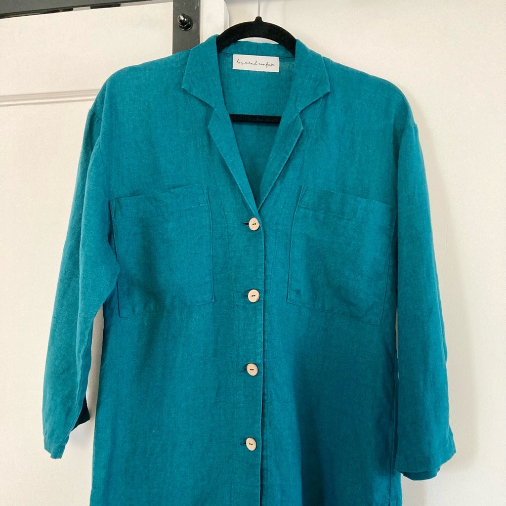 Blouse 100% linen xs